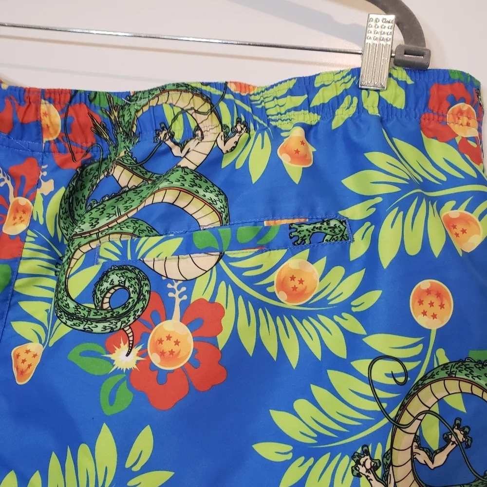 Dragon Ball SIze XXL Swim Trunks Front Pockets & Rear Elastic Waist Hi Rise - Picture 12 of 14